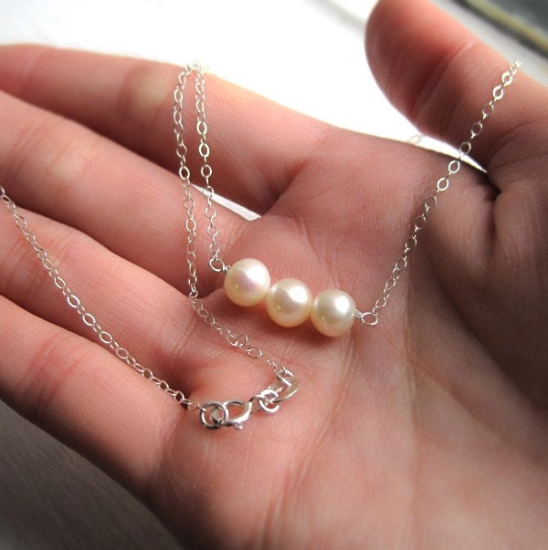 Sterling Silver and Ivory Freshwater Pearl Jewelry Set