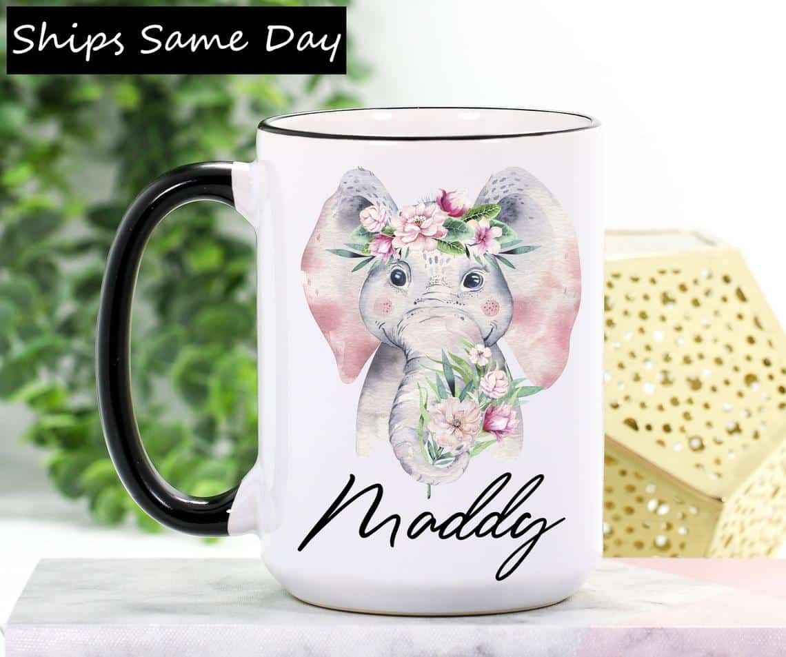 Sleek and Stylish Elephant Mug