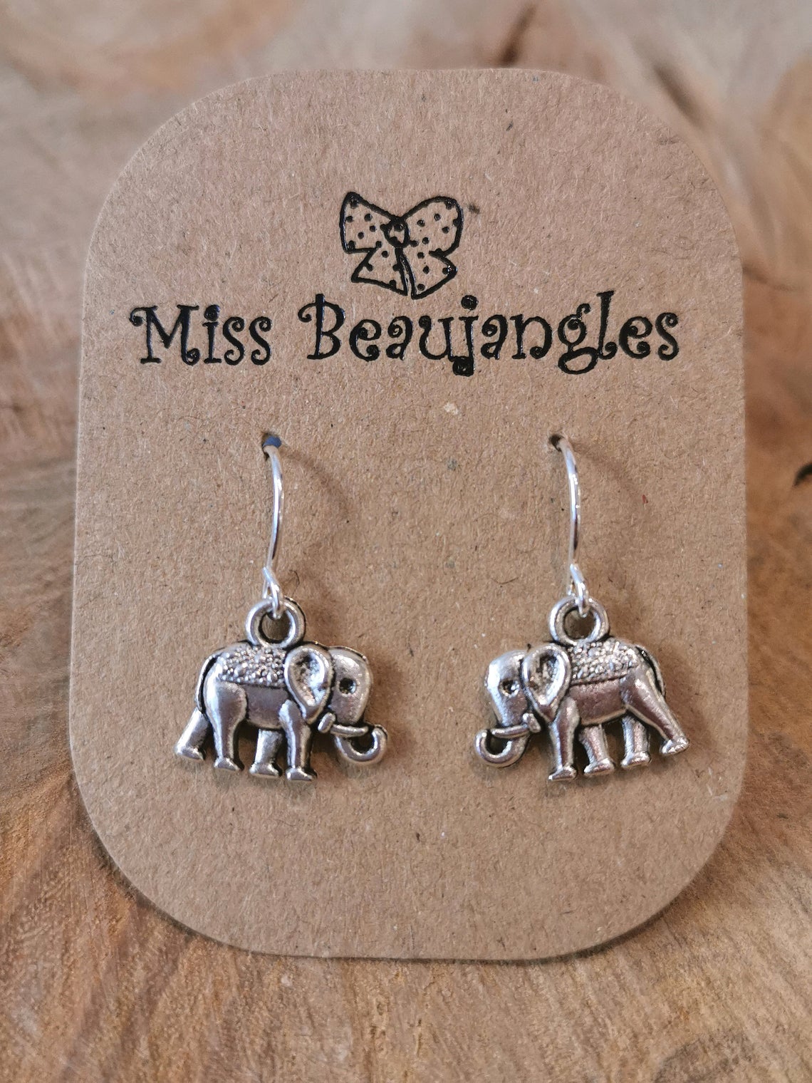 Quirky, Stylish Dangling Elephant-Design Earrings