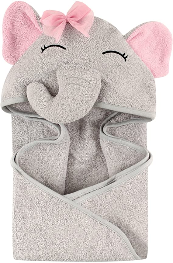 Plush and Comfy Elephant Hoodie Towel