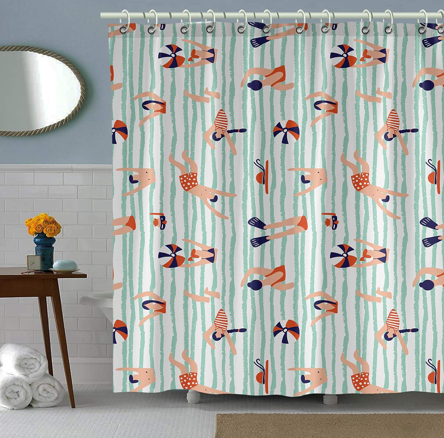 Swimming Lover’s Shower Curtain