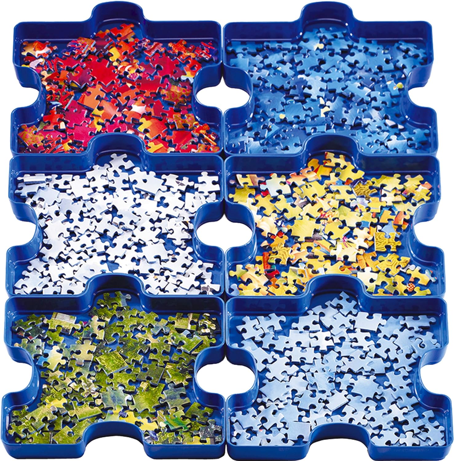 Stackable Sorting Trays for Puzzle Lovers