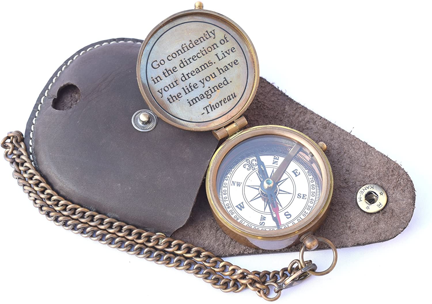 Solid Brass Compass for Sailing Enthusiasts