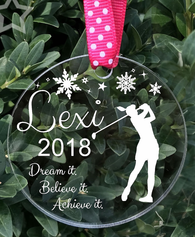 Christmas Ornaments for Female Golfers
