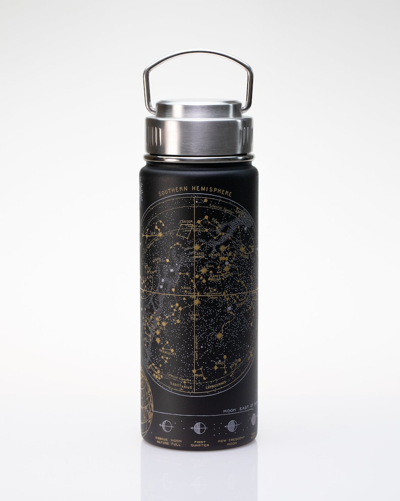 Vacuum Flask with Star Chart Design