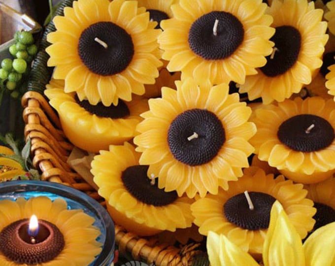 Sunflower Shaped Floating Candles