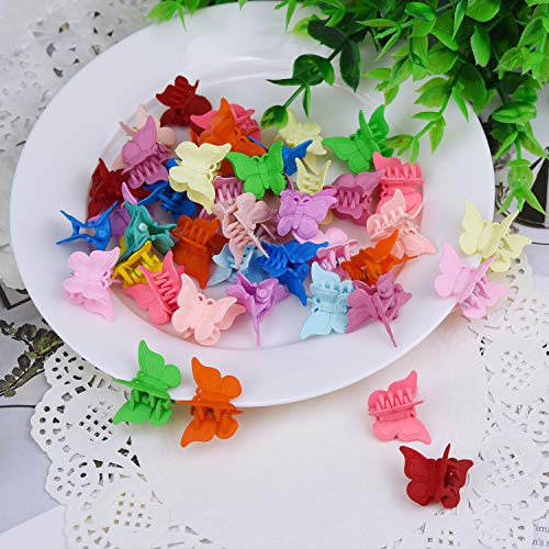 Assorted Butterfly Hair Clips in 14 Colors