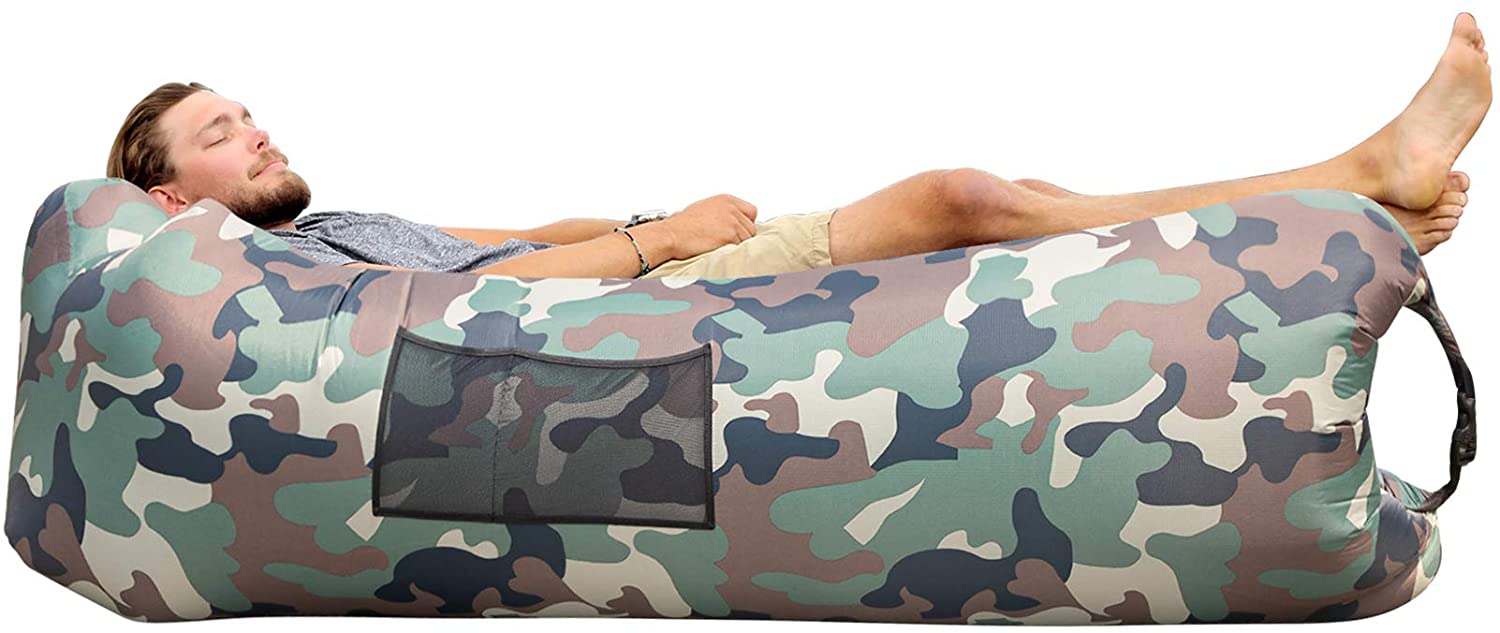 Inflatable Outdoor Lounging Chair for Camp Enthusiasts