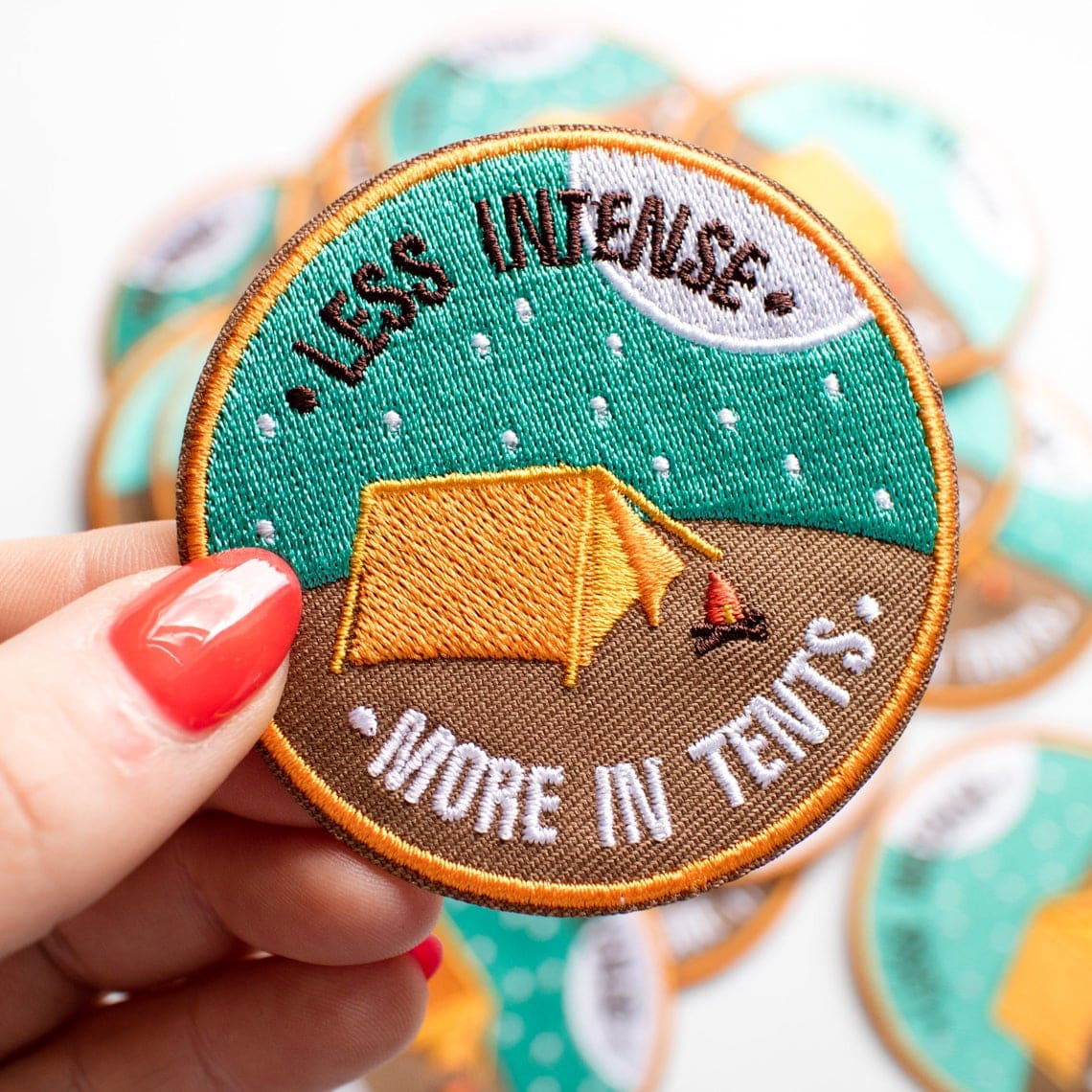 “Less Intense, More In Tents” Camping Patch