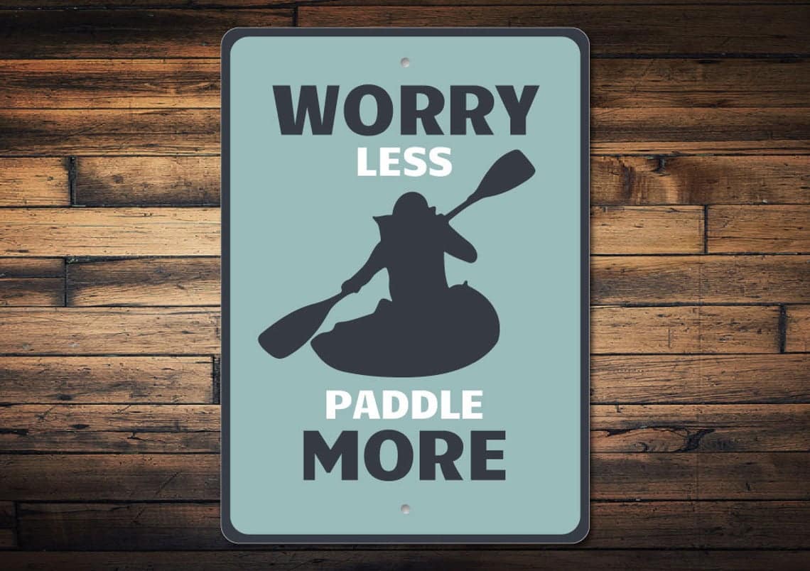 A Kayak Lover’s Poster Sign