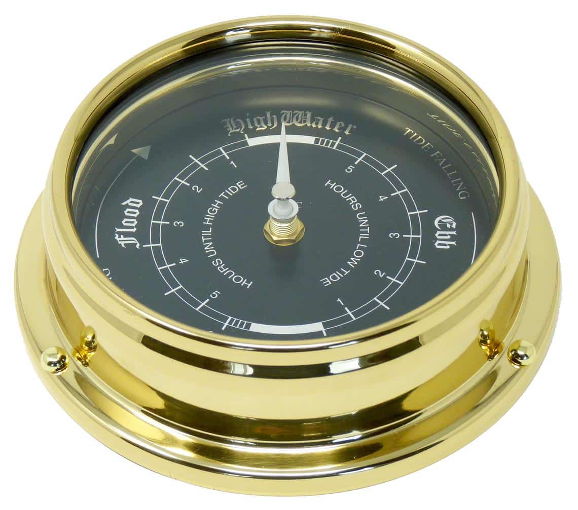 Sleek and Special Brass Tide Clock