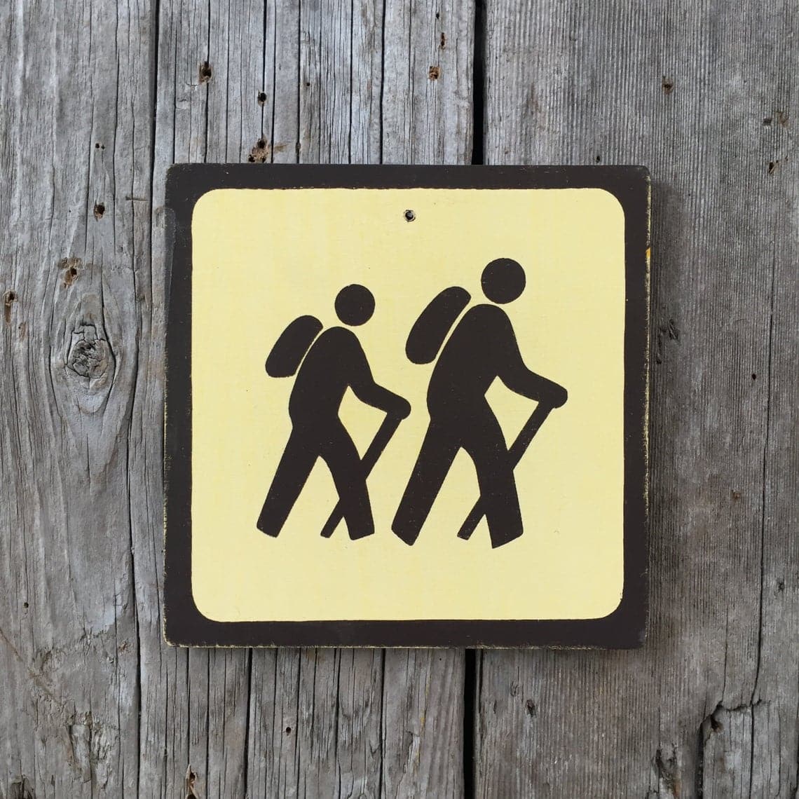 Custom Color Hiking Icon Sign