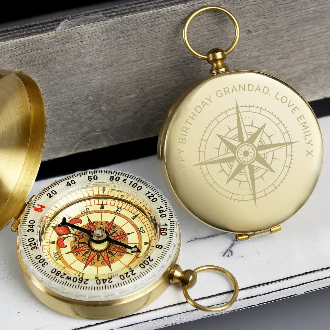 Personalized Keepsake Compass for Campers