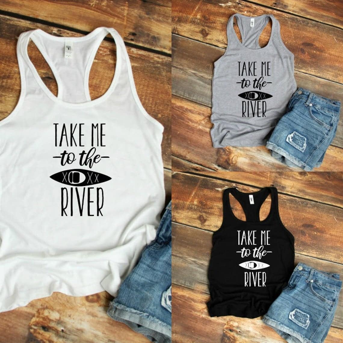 Chic Tank Top for a Kayaking Lover
