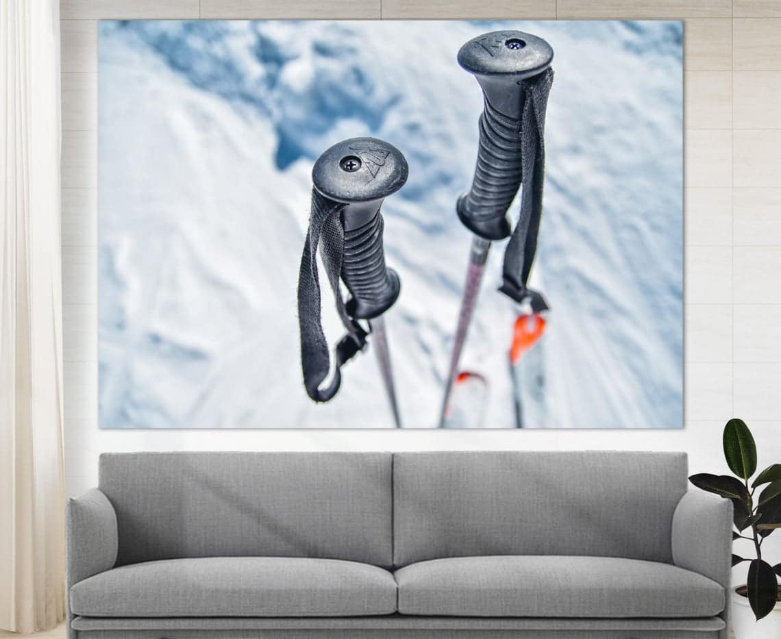Ski Canvass Accent Wall Art