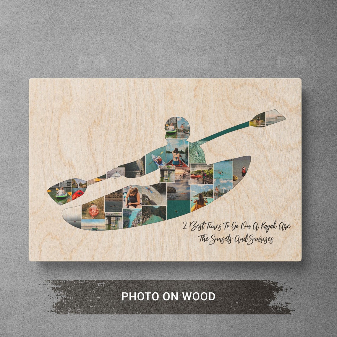 Photo Collage of Kayak Wall Art