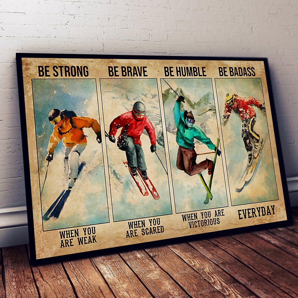 Poster Wall Art for the Badass Skier