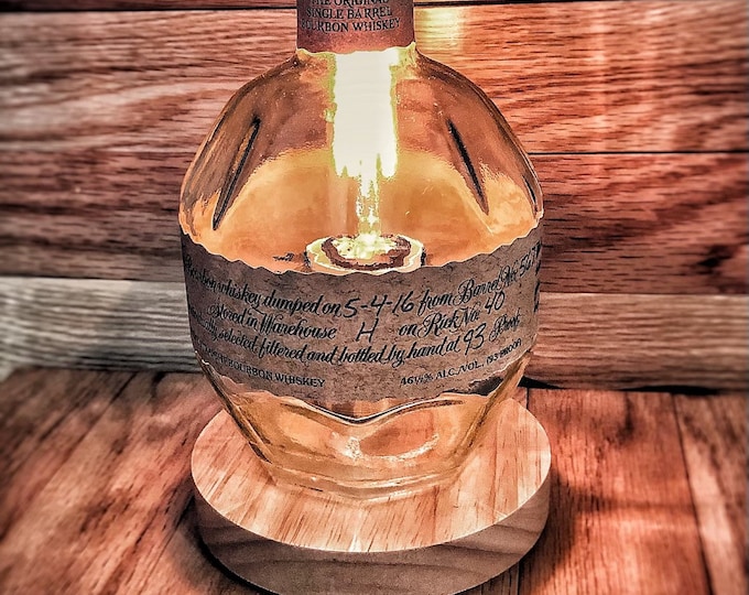 Recycled Bourbon Bottle Lamps