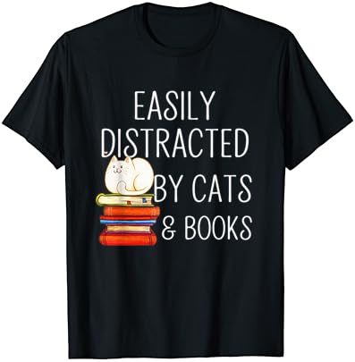 Cute Shirt for Lovers of Cats and Books