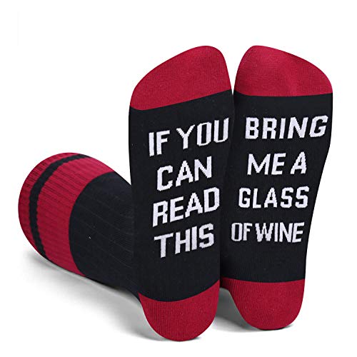 Wine-Colored Novelty Socks for Men