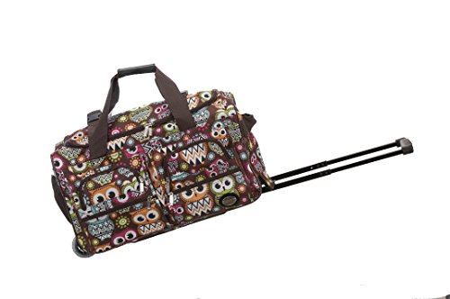 Stand-Out, Spacious Owl-Themed Rolling Travelling Bag