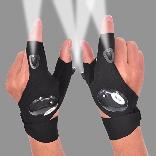 Highly Practical LED Flashlight Gloves 