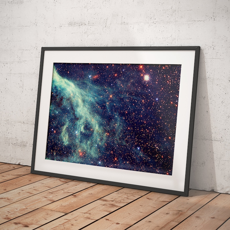 Blue Gas Nebula Wall Art