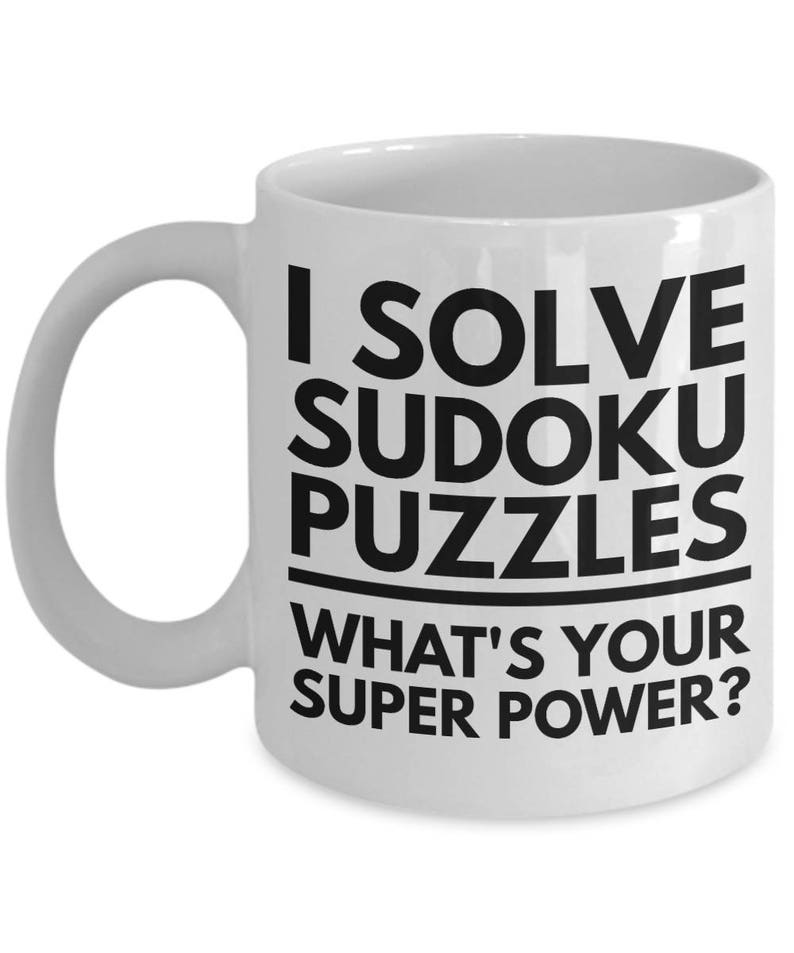 Fun Sudoku Novelty Coffee Mug
