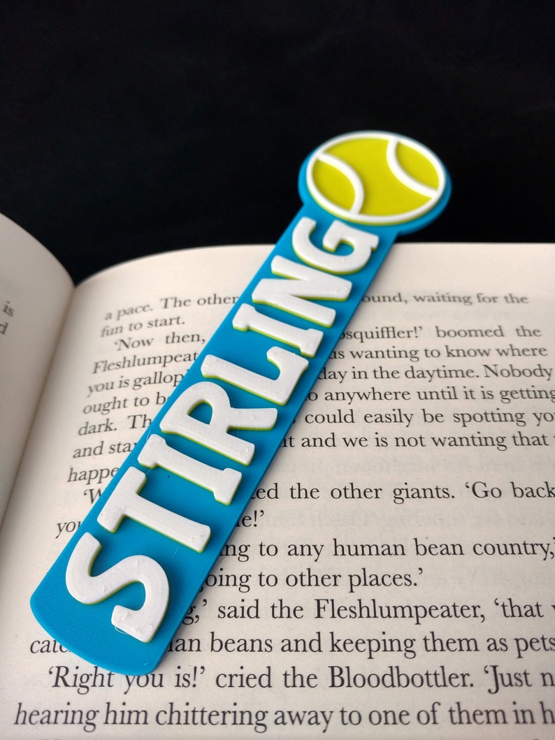 Custom Tennis Ball Bookmark 