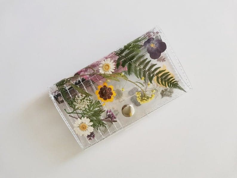Wildflower Wallet for the Free and Gentle Flower