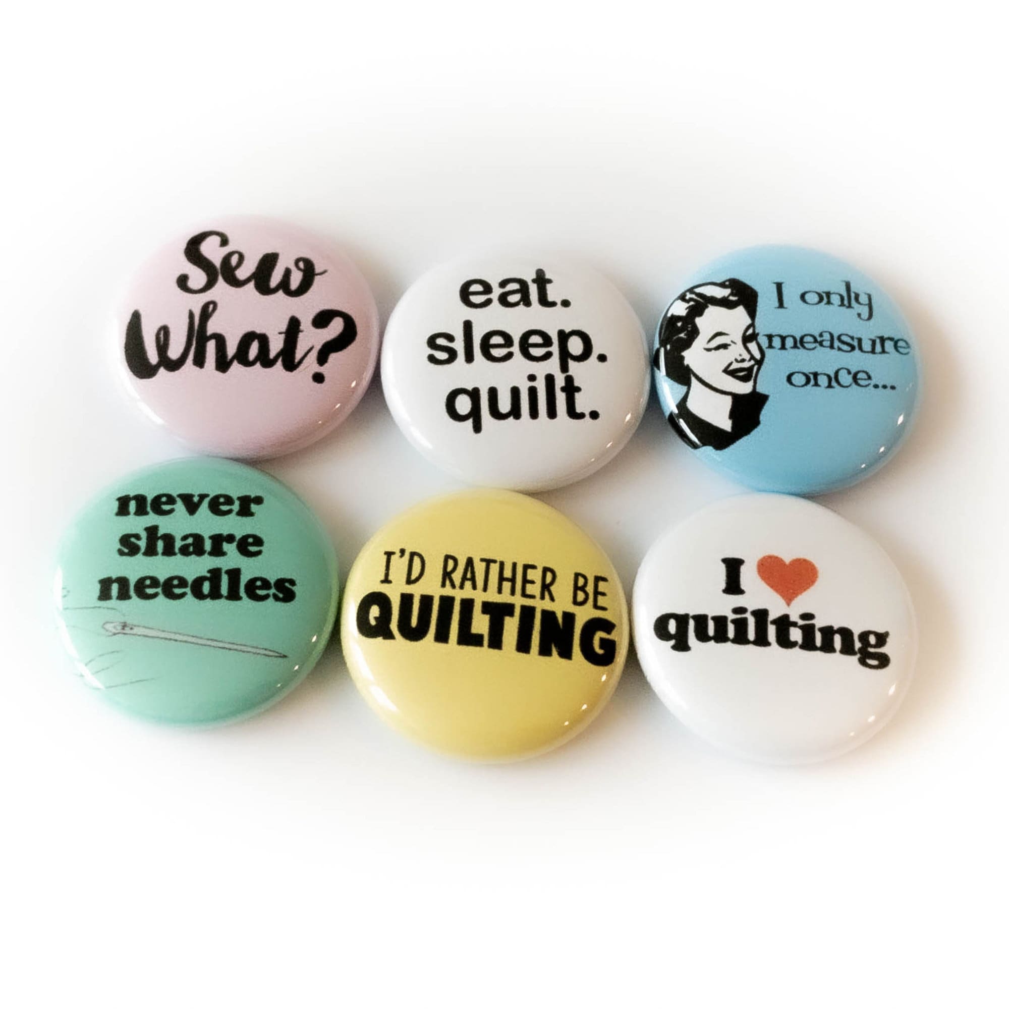 Funny Quilting Magnetic Buttons Set
