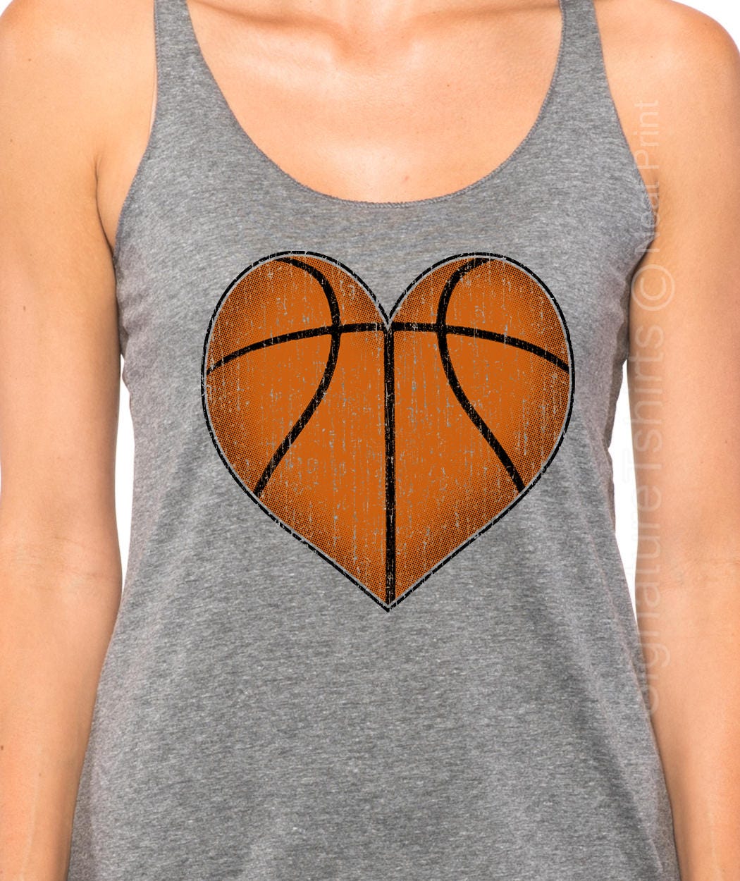 Fashionable Basketball-Print Tank Top