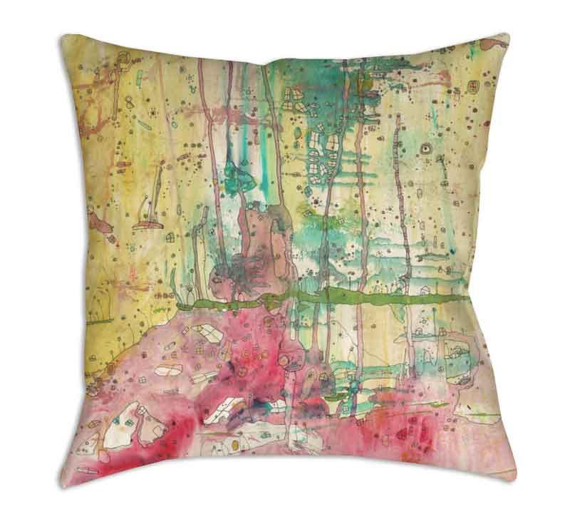 Surreal Colorful Artist Pillow