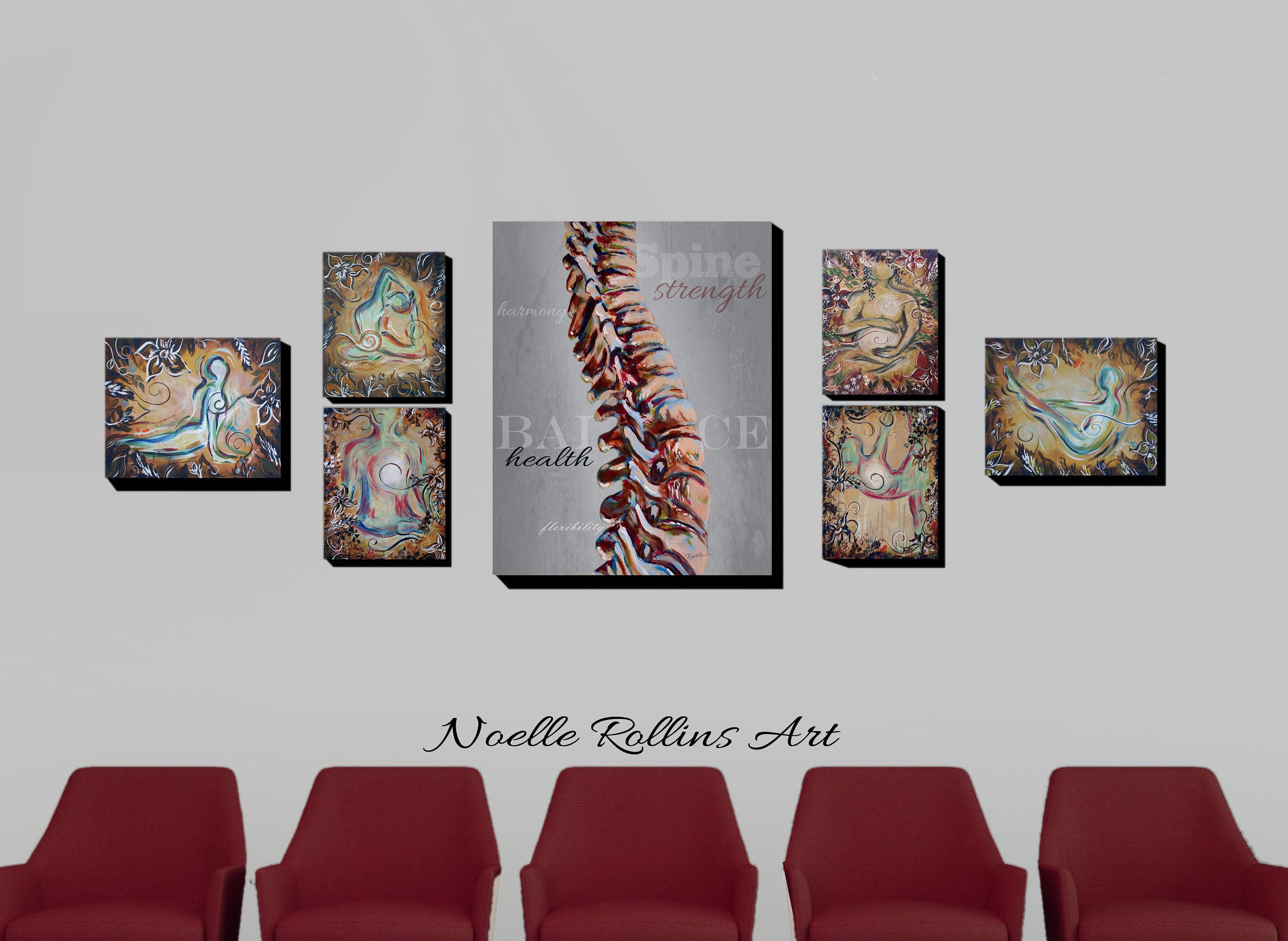 Chiropractic Wall Artwork Set 