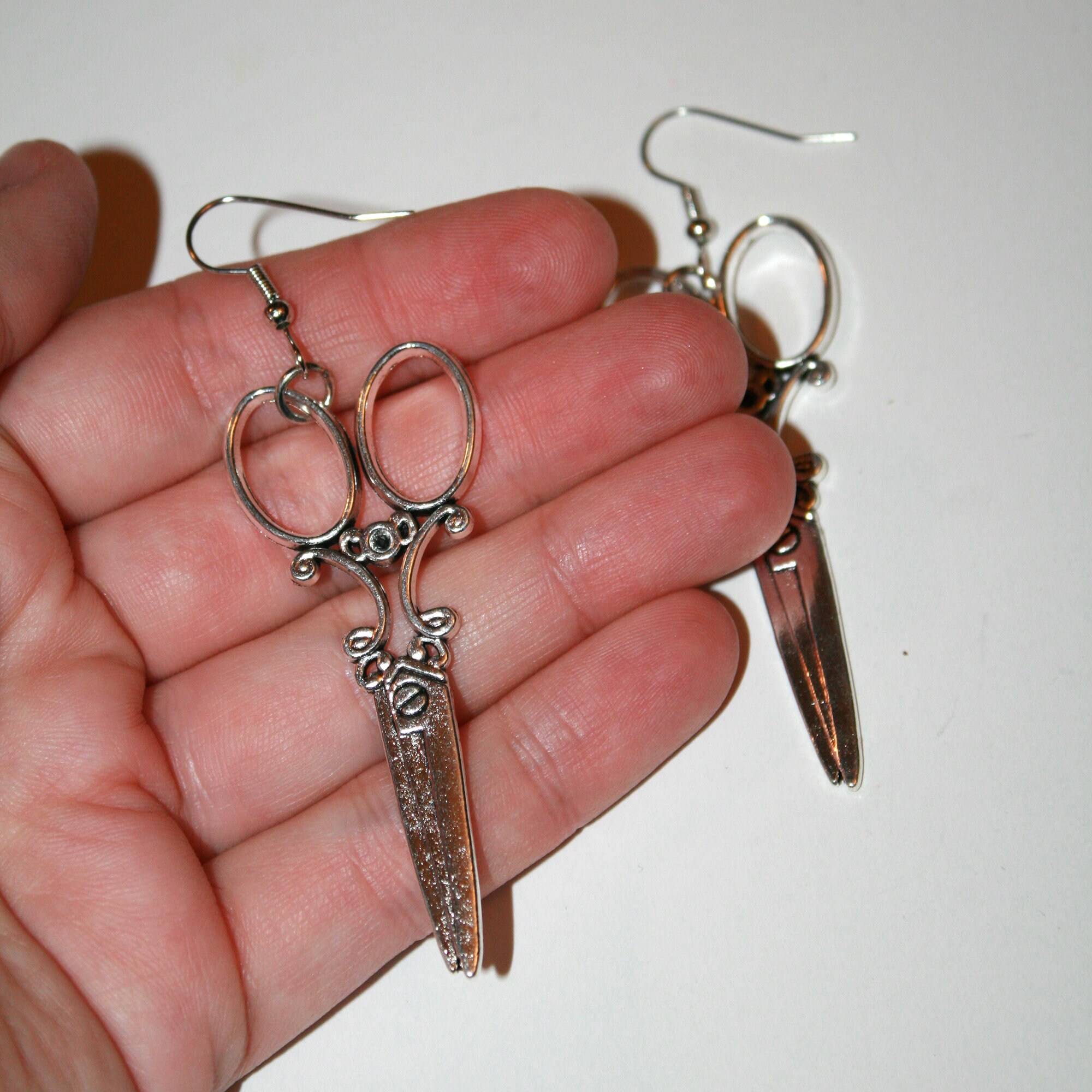 Miniature Scissors Dangling Earrings