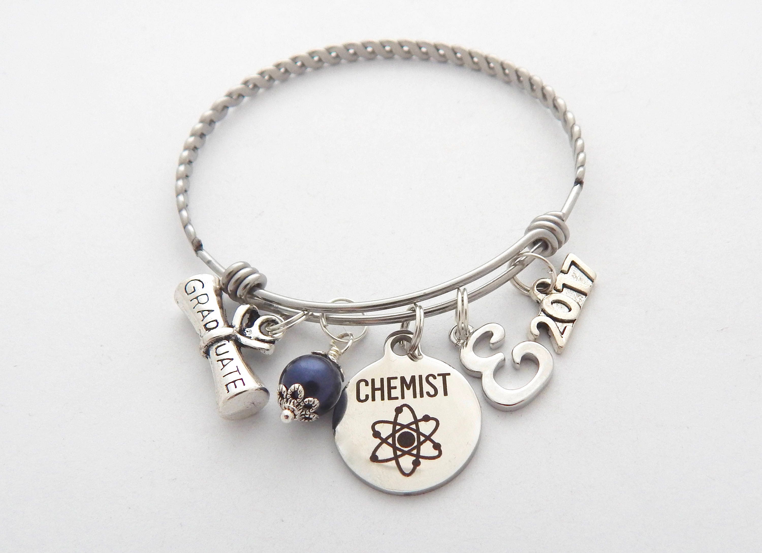 Chemistry Enthusiast’s Cute and Personalized Bracelet