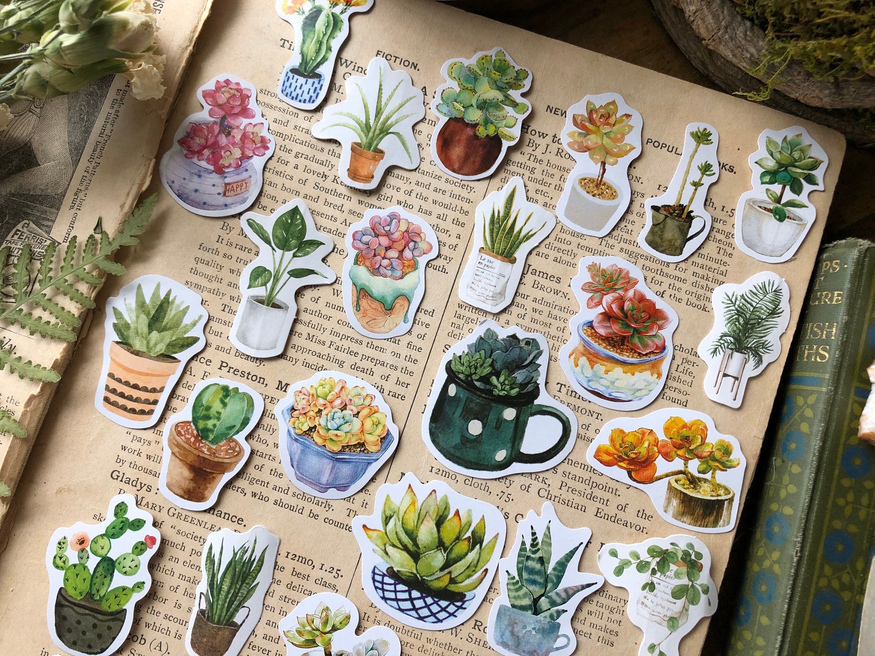 90 Piece House Plants Sticker Pack