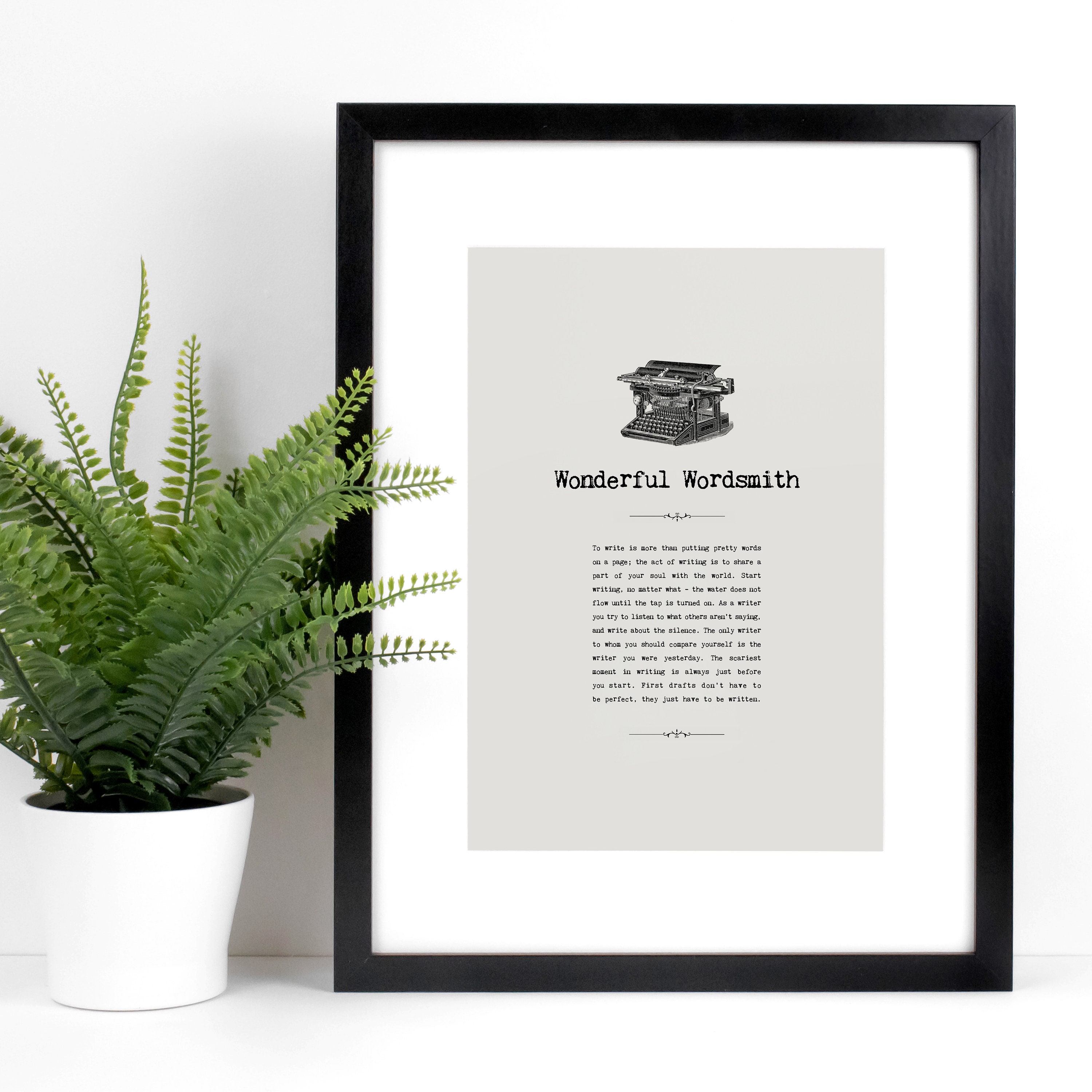 Perfect Customizable Writer-Themed Wall Poster 