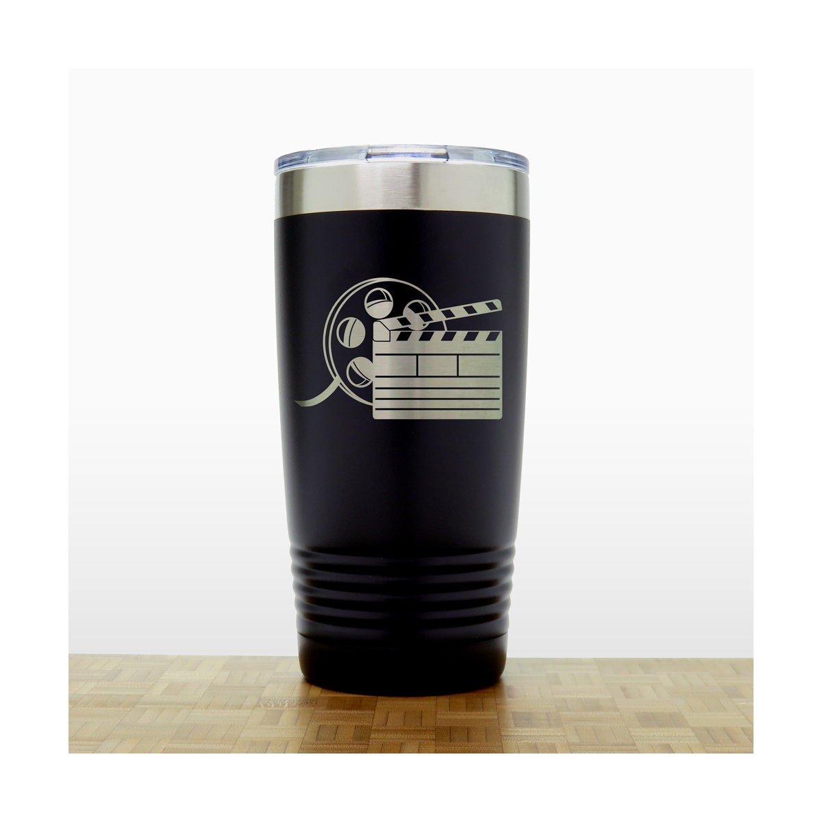Engraved Clapper Board Insulated Tumbler