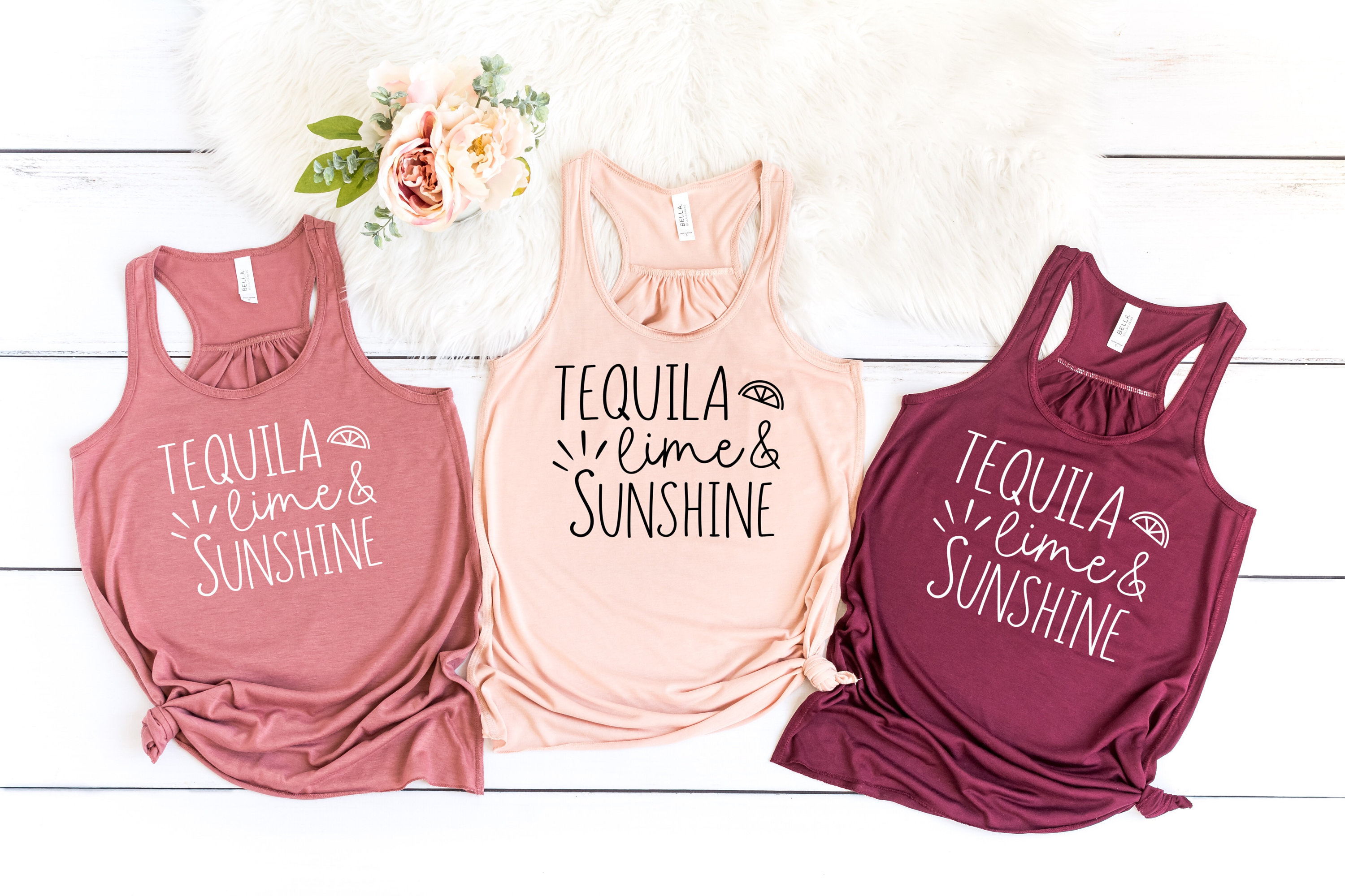 Trendy “Tequila and Lime” Racer Tank Tops 