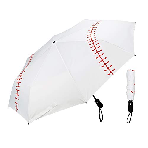 Beautiful Baseball-Themed Automatic Collapsible Umbrella