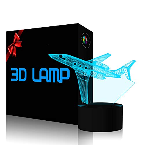 Relaxing 3D Airplane Lamp for a Good Night’s Sleep