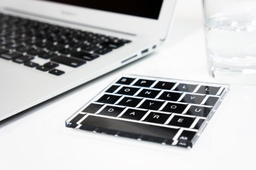 Cool and Quirky Keyboard Coasters for Cold Drinks