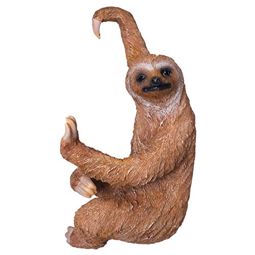 Curious Hanging Sloth Outdoor Statue