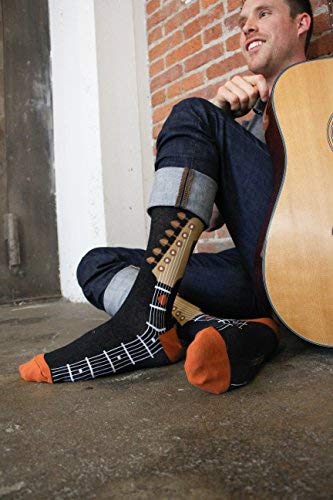 Rocking Guitar Theme for Men’s Socks
