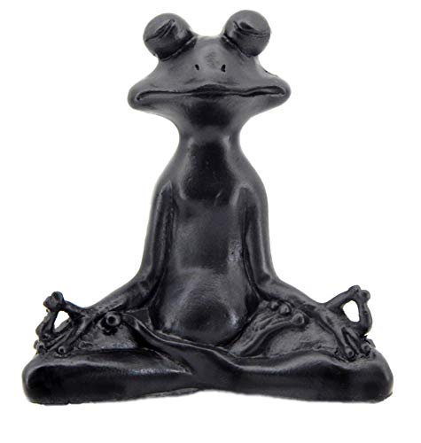 Lucky Yoga Frog Statue 