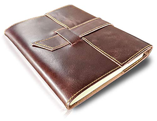 Refillable Unlined Leatherbound Sketchbook