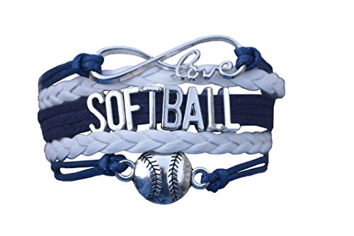 Infinite Love for Softball Charm Bracelet