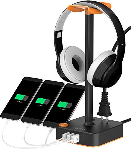 Sleek Headphone and Charger Stand 