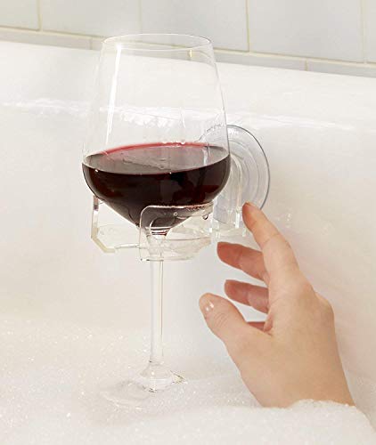 Portable Shower Caddy Wine Glass Holder